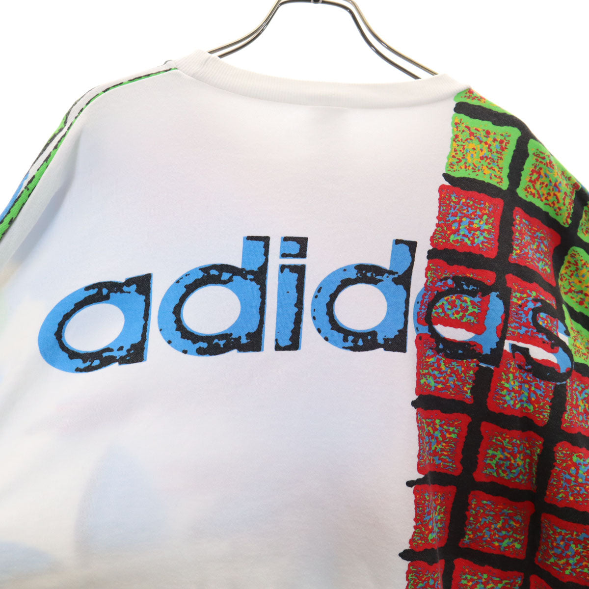 adidas アディダス 80s ヴィンテージ 長袖 スウェット トレーナー L-O ホワイト デサント メンズ