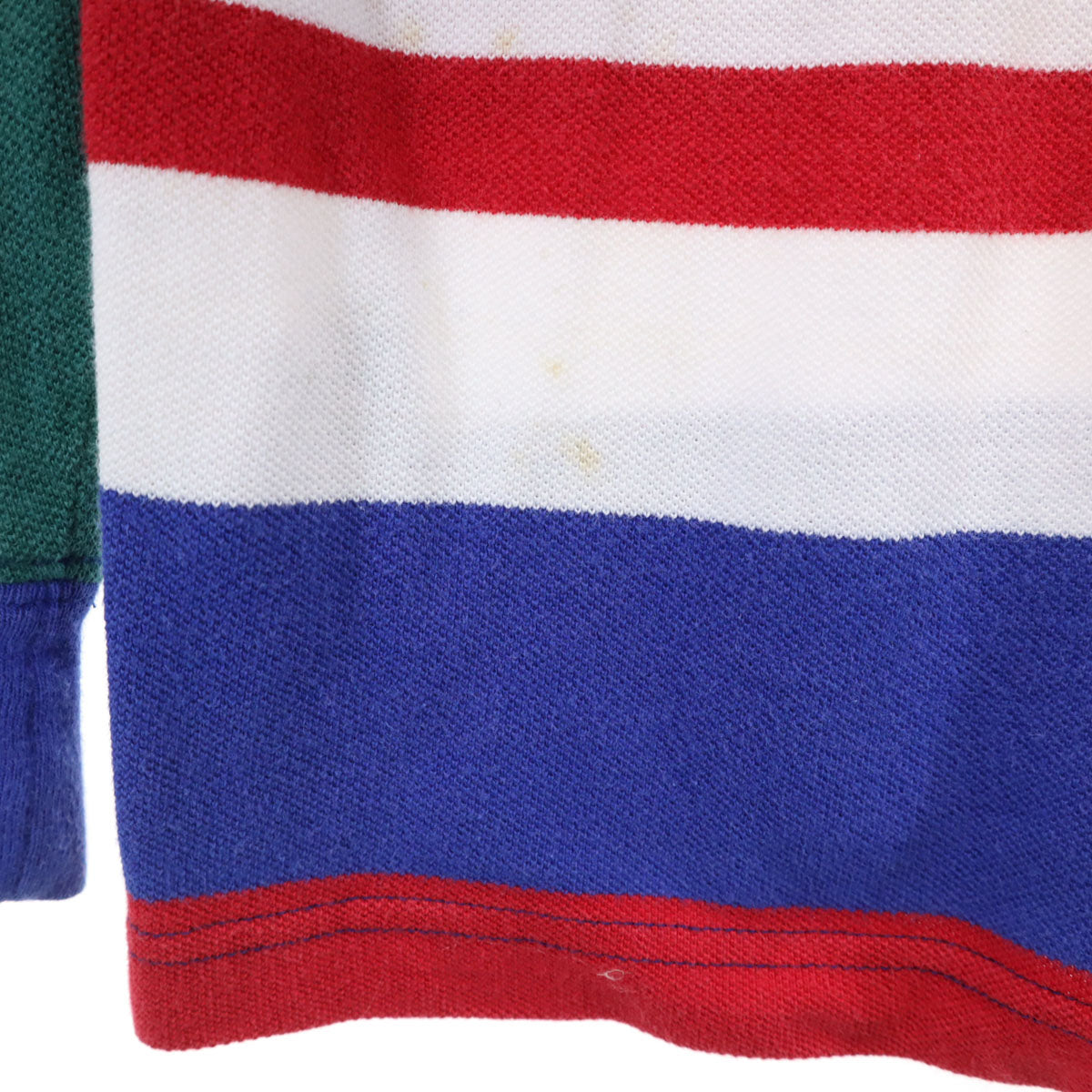 TOMMY HILFIGER トミーヒルフィガー 90s オールド ボーダー柄 長袖 鹿の子 Tシャツ L マルチ ロンT レディース