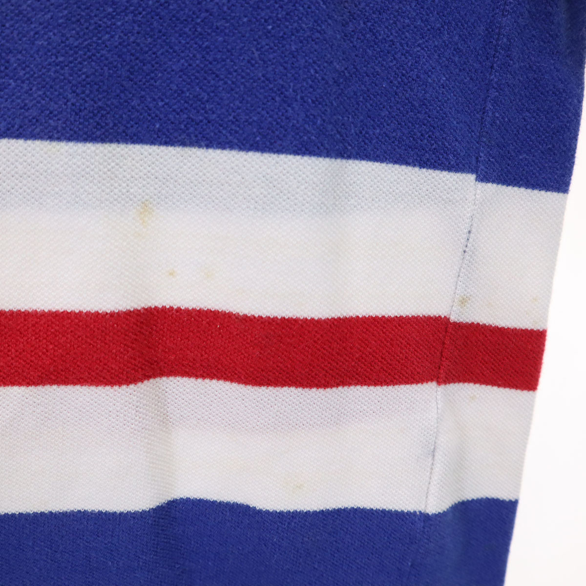 TOMMY HILFIGER トミーヒルフィガー 90s オールド ボーダー柄 長袖 鹿の子 Tシャツ L マルチ ロンT レディース