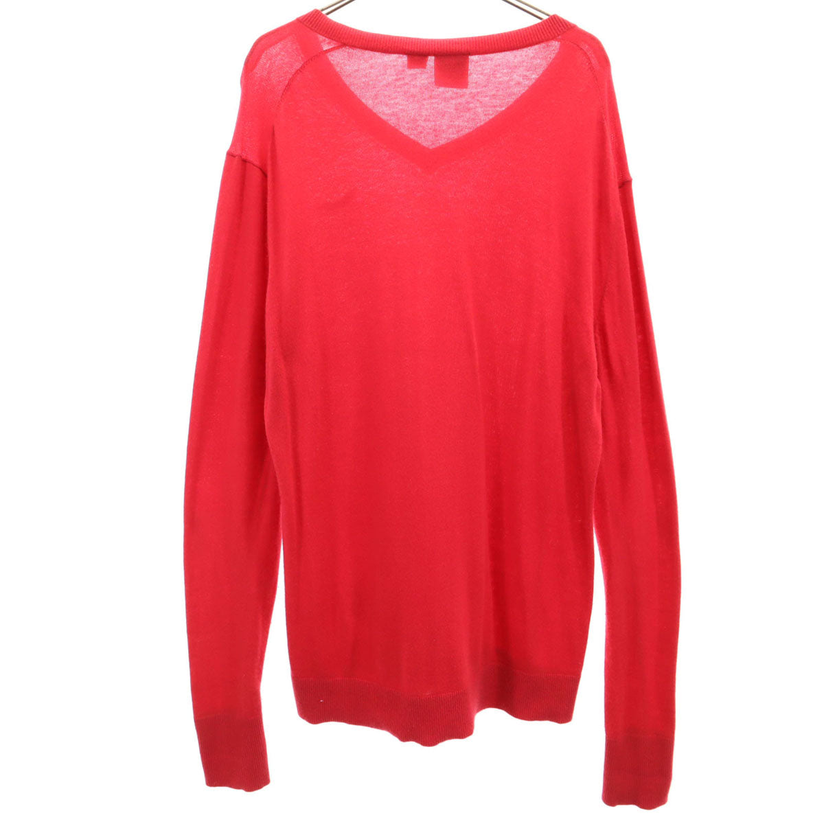 ARMANI EXCHANGE アルマーニエクスチェンジ 長袖 Vネック ニット M レッド セーター レディース