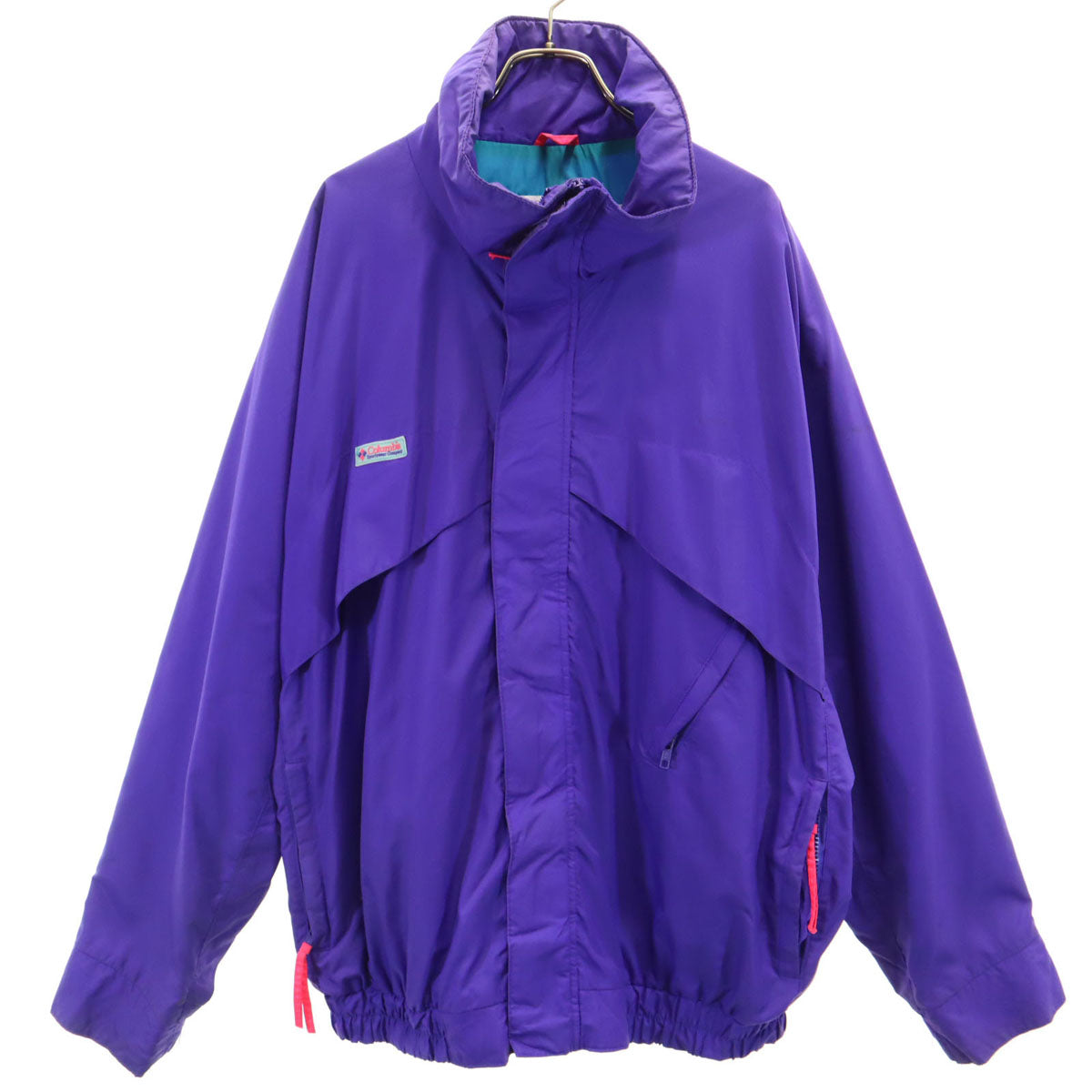 Columbia コロンビア 90s オールド ナイロンジャケット L パープル アウトドア メンズ