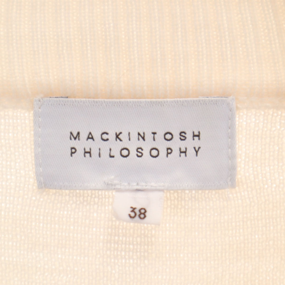 MACKINTOSH PHILOSOPHY マッキントッシュフィロソフィー 長袖 セーター 38 ベージュ ニット レディース