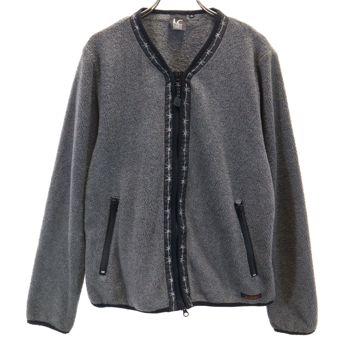 LAST CHANCE SPORTSWEAR ラストチャンス 長袖 フリース カーディガン S グレー レディース