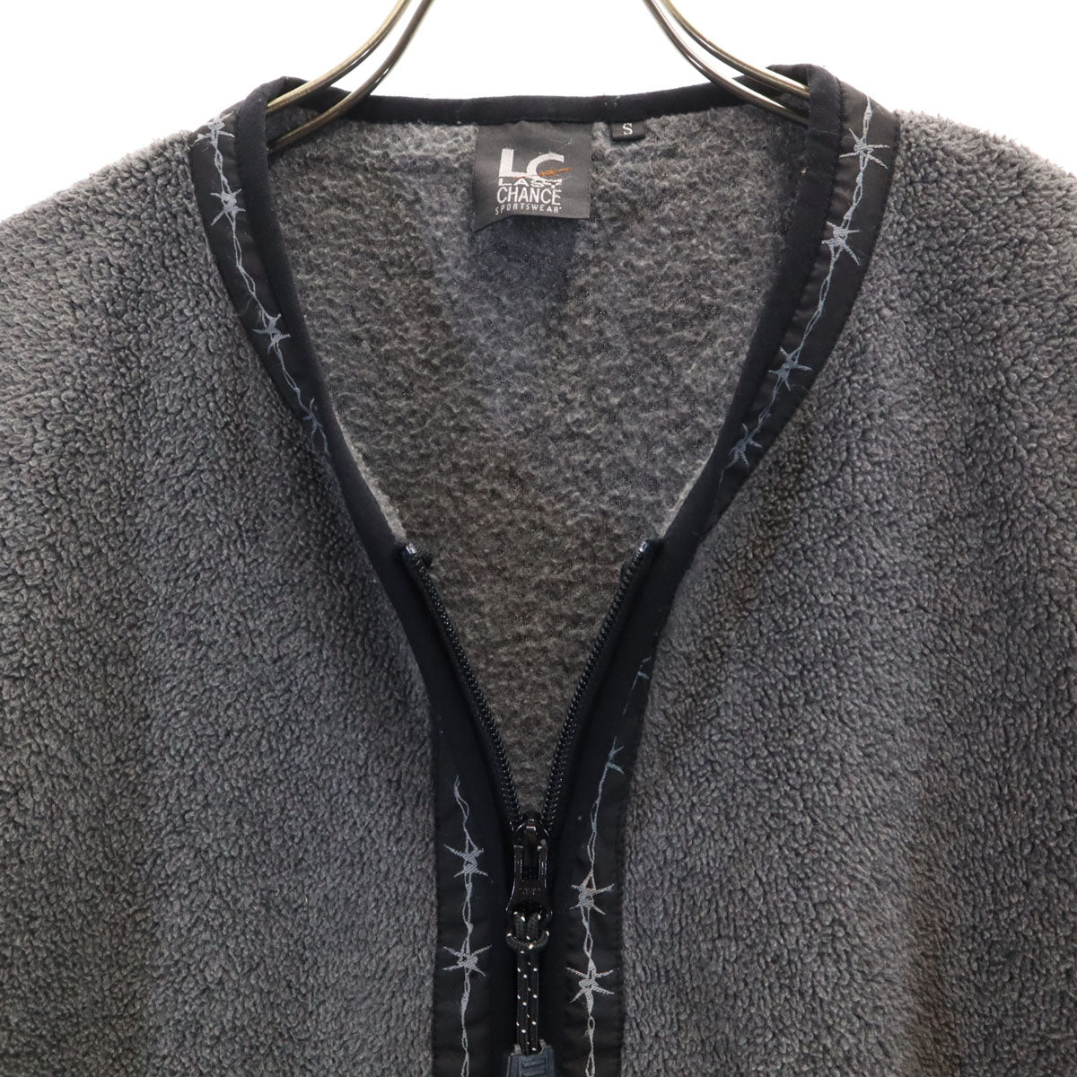 LAST CHANCE SPORTSWEAR ラストチャンス 長袖 フリース カーディガン S グレー レディース