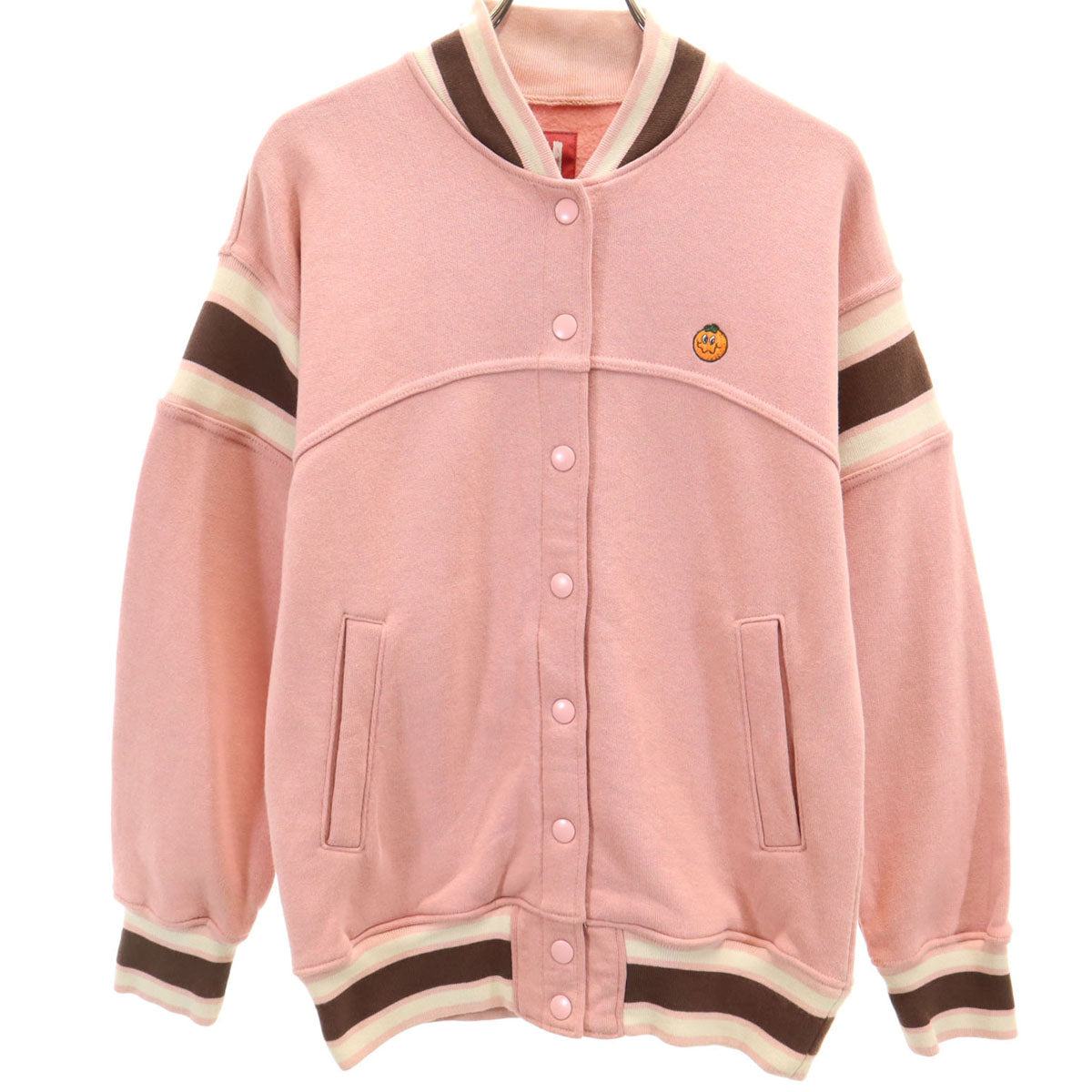 HYSTERIC GLAMOUR ヒステリックグラマー 日本製 スウェット ブルゾン FREE ピンク ジャケット レディース