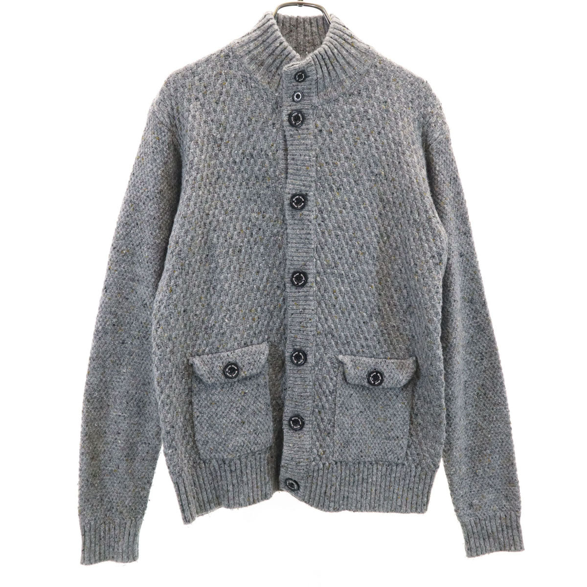 BEAMS HEART ビームスハート ウールブレンド 長袖 ニットカーディガン M グレー系 メンズ