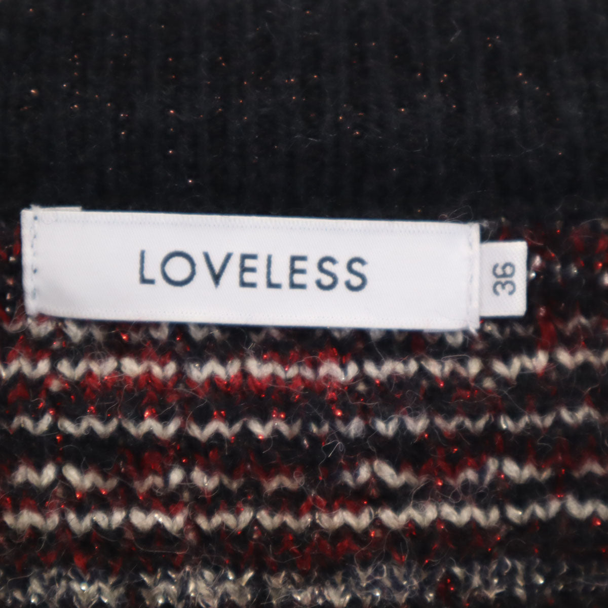 美品 LOVELESS ラブレス ジャケット 36 レッド系 レディース