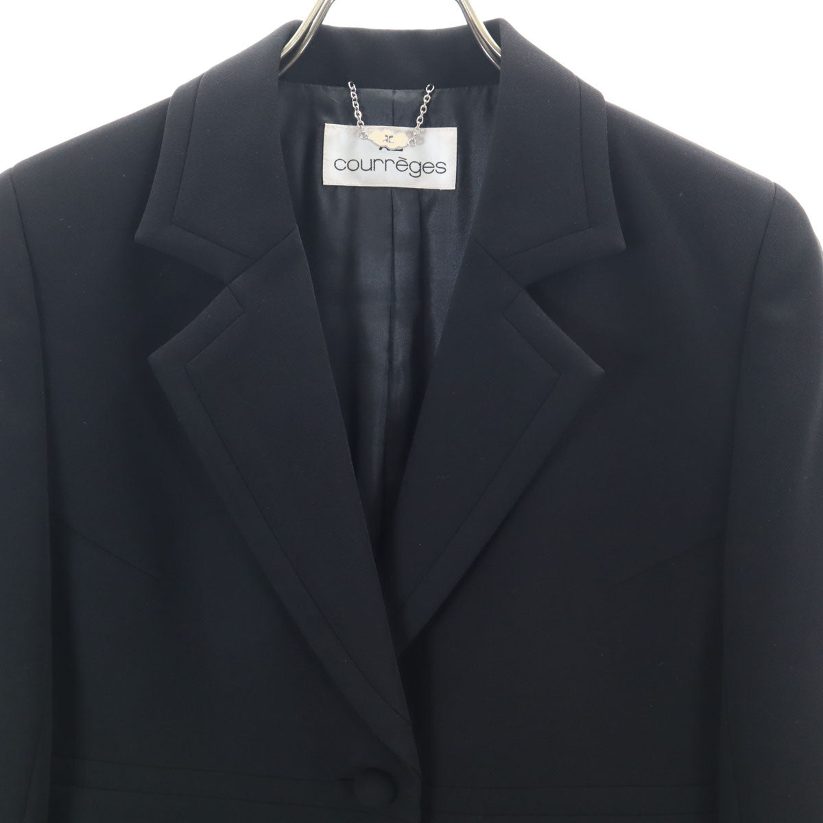 courreges クレージュ 日本製 ジャケット 7AR 黒 レディース
