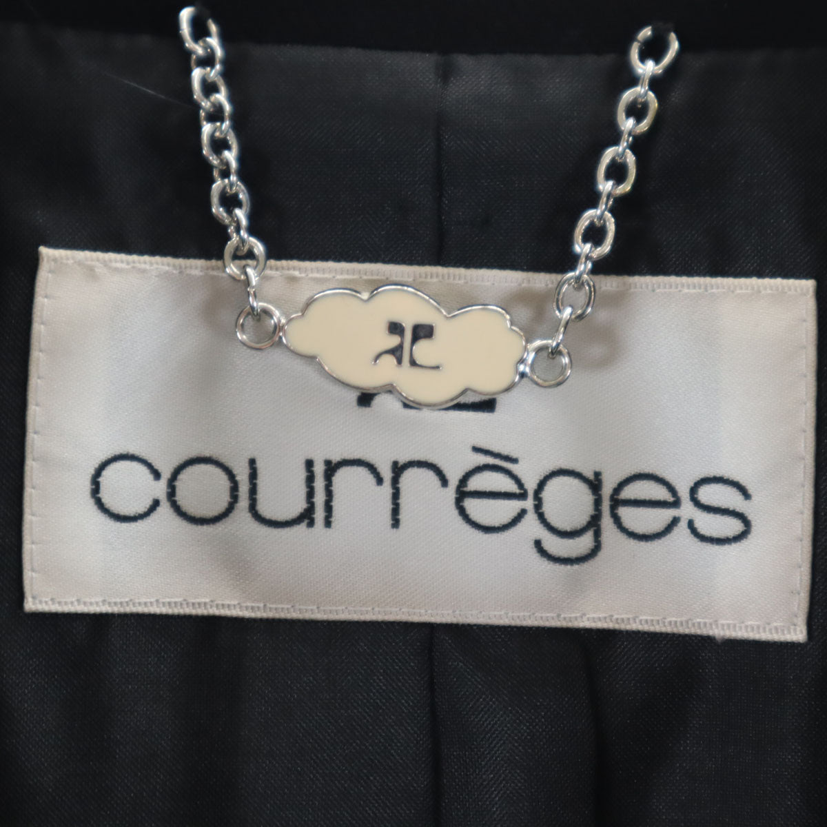 courreges クレージュ 日本製 ジャケット 7AR 黒 レディース