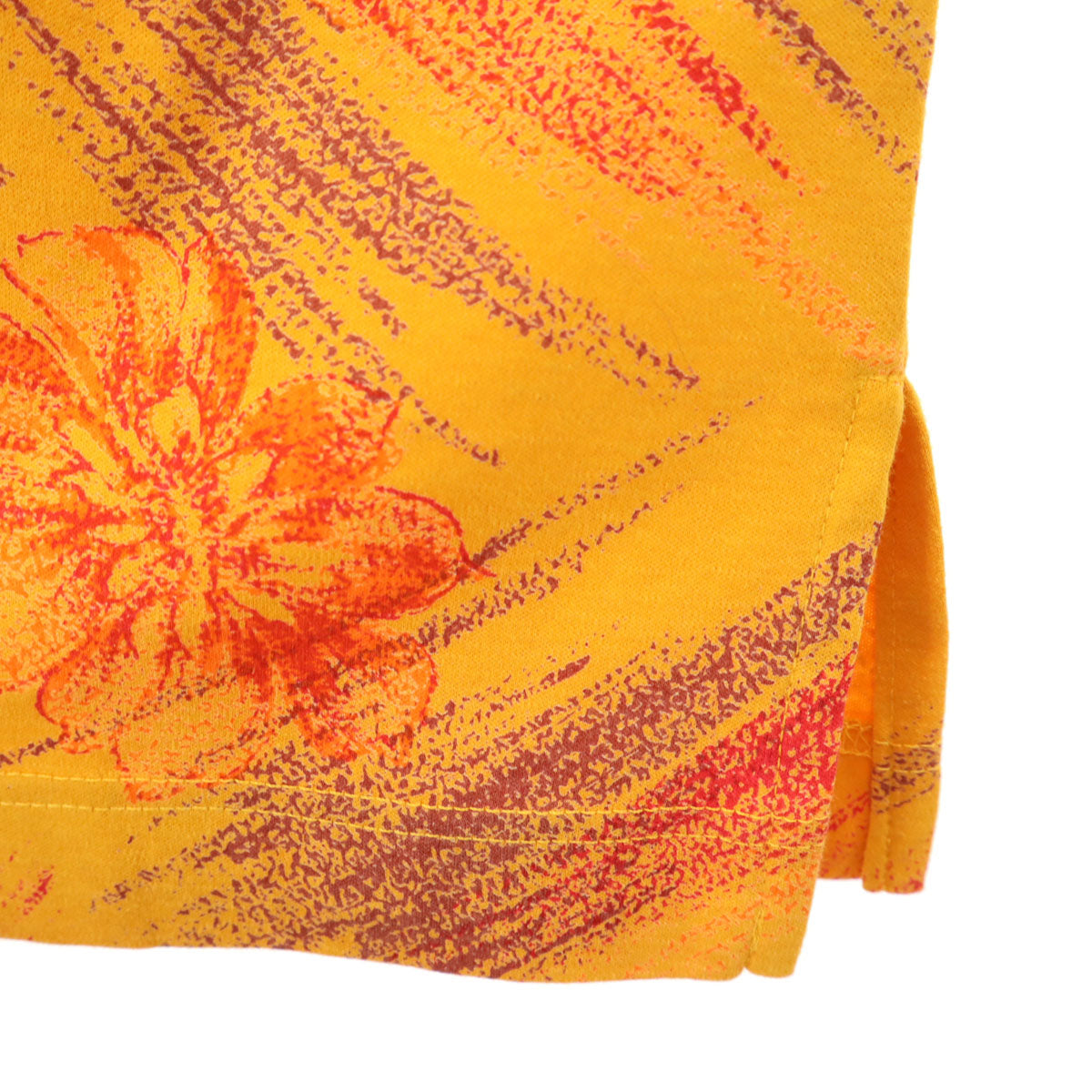 KENZO GOLF ケンゾーゴルフ 90s 日本製 オールド 総柄 長袖 ハーフジップ カットソー 1 オレンジ メンズ