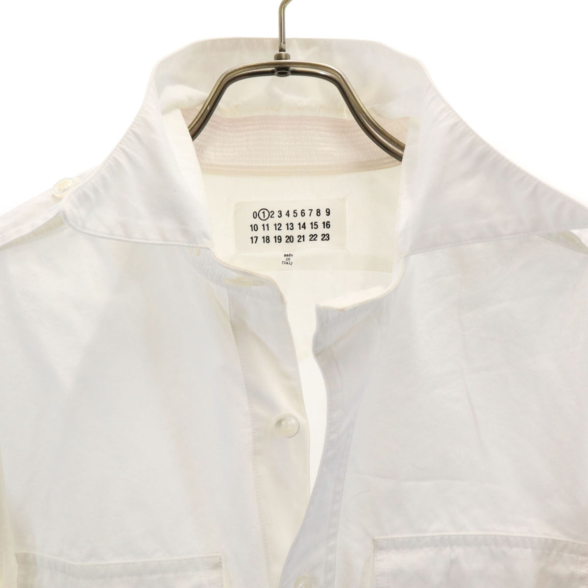 Maison Margiela メゾンマルジェラ イタリア製 1 長袖 シャツ 38 ホワイト レディース