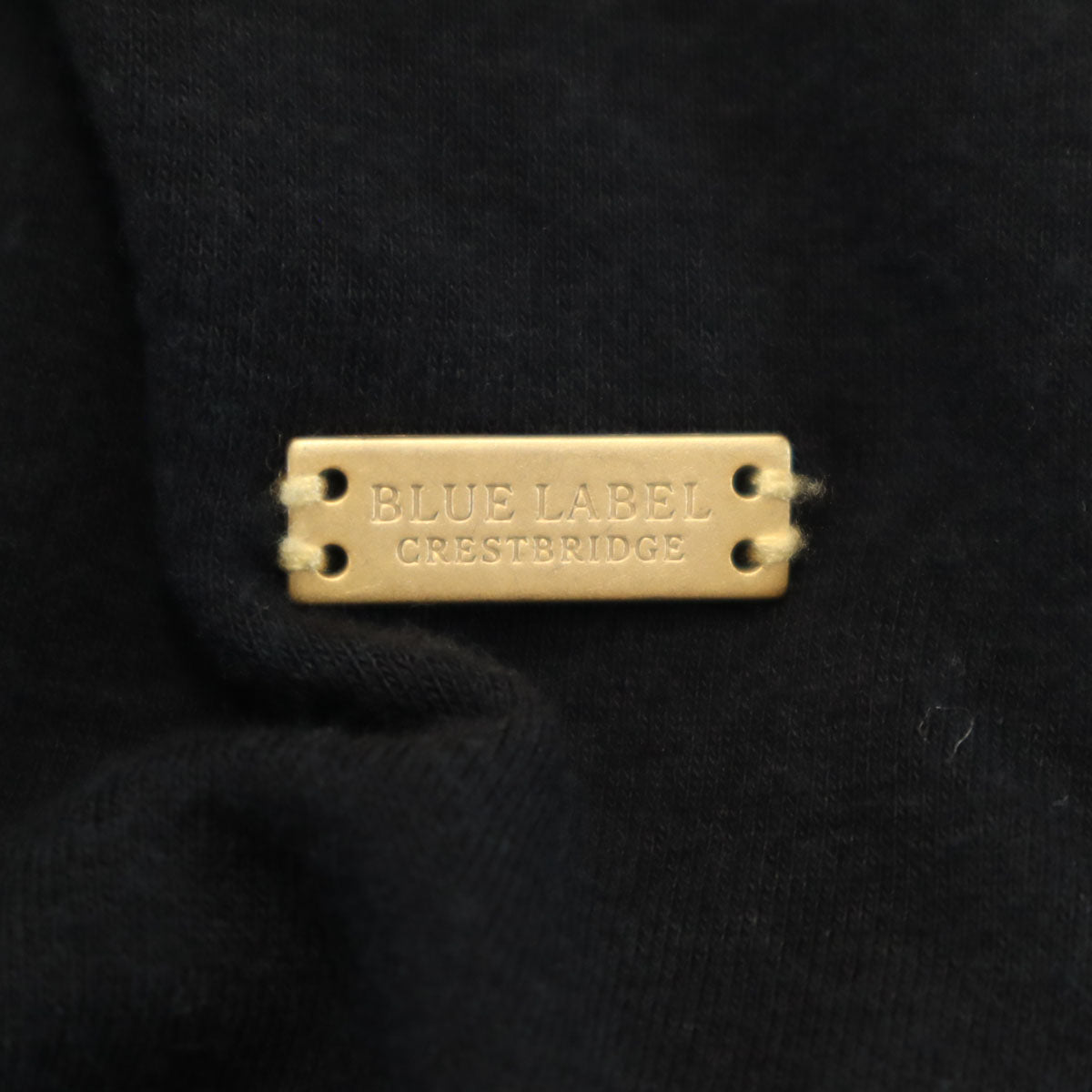 BLUE LABEL CRESTBRIDGE ブルーレーベルクレストブリッジ 長袖 ボートネック カットソー 38 ブラック レディース
