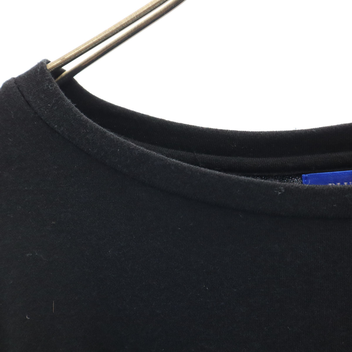 BLUE LABEL CRESTBRIDGE ブルーレーベルクレストブリッジ 長袖 ボートネック カットソー 38 ブラック レディース