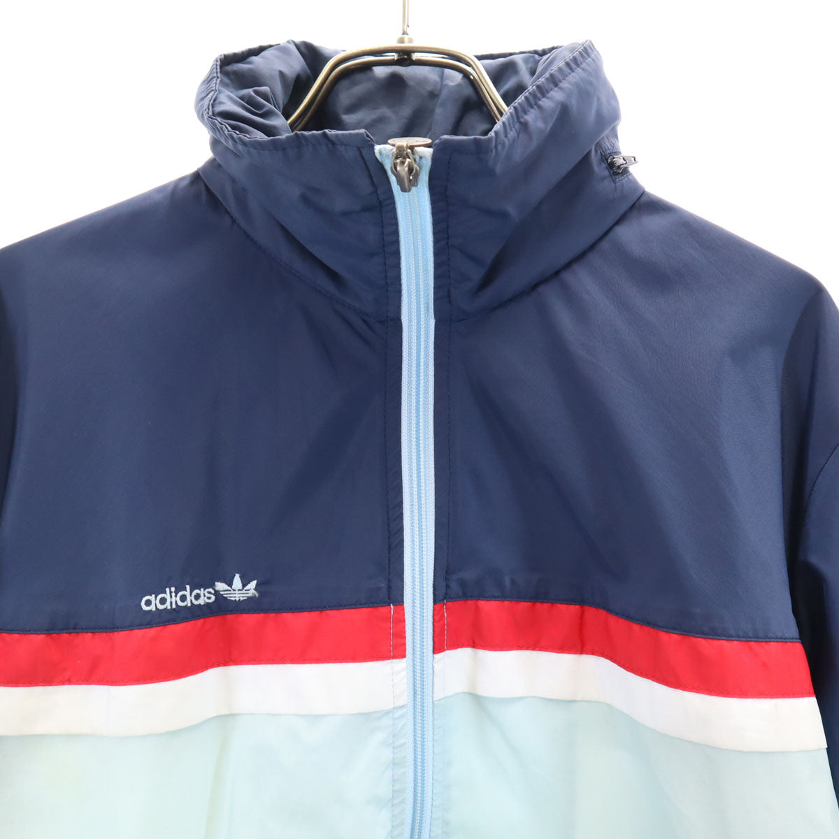 adidas アディダス 70s ヴィンテージ ナイロンジャケット 90-4 グレー デサント メンズ