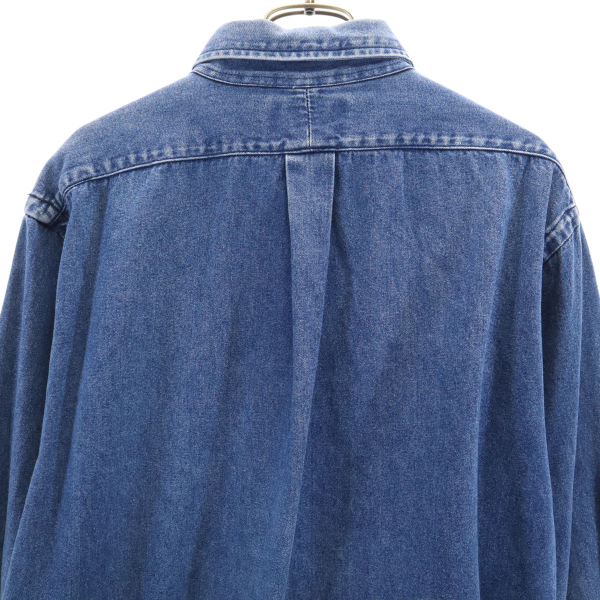 POLO COUNTRY RALPH LAUREN ポロカントリー ラルフローレン 80s 90s 89-91s オールド 初期 長袖 デニム ボタンダウンシャツ L ウォッシュブルー メンズ