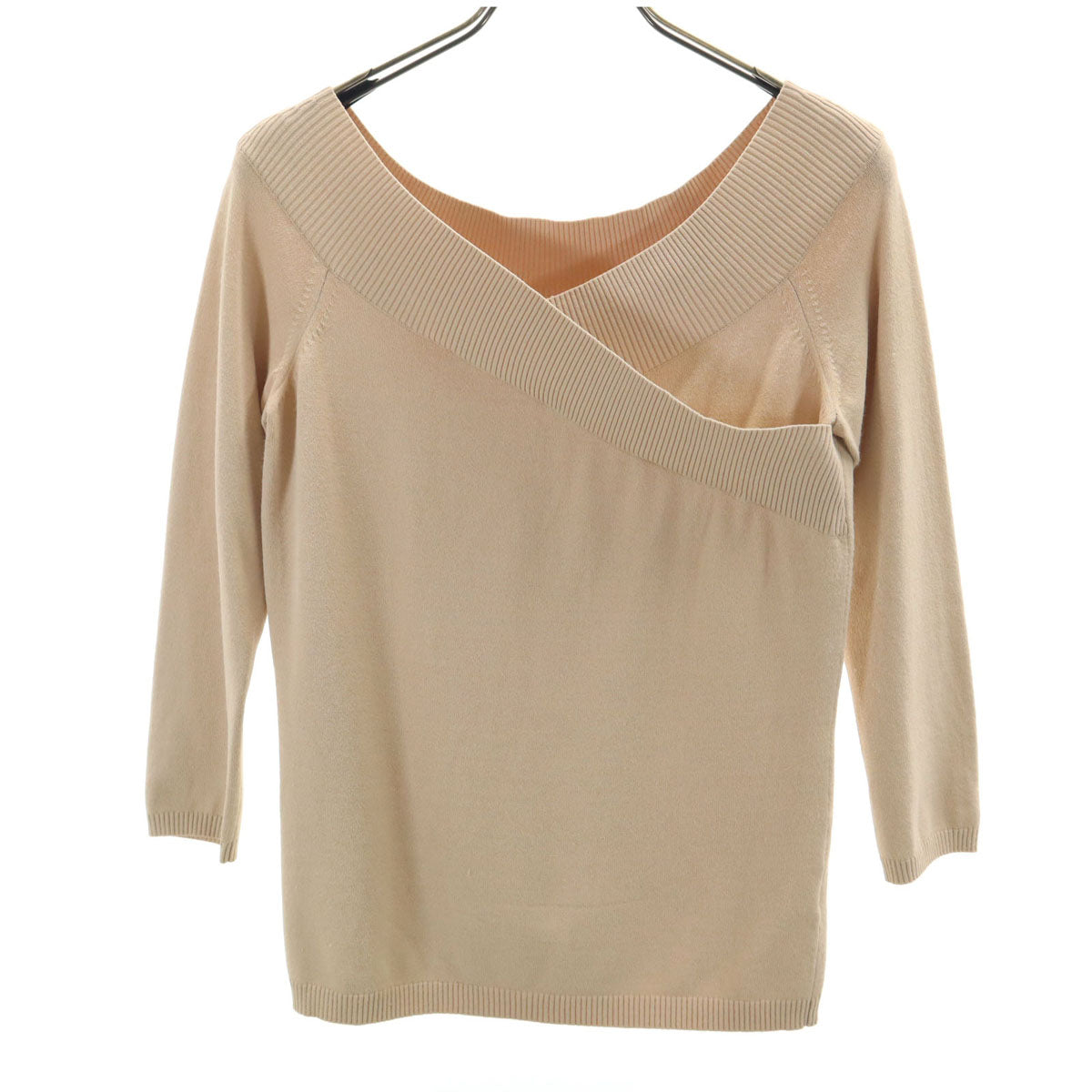 EPOCA エポカ 7分袖 ニット 40 ベージュ レディース
