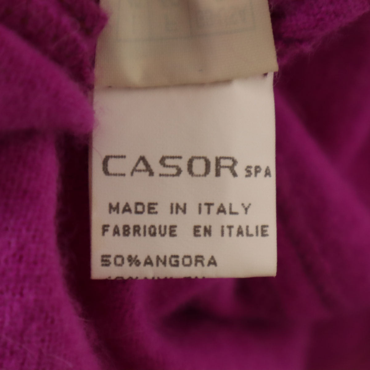 Emilio Pucci エミリオプッチ イタリア製 アンゴラブレンド 長袖 ミンクファー セーター 42 パープル ニット レディース