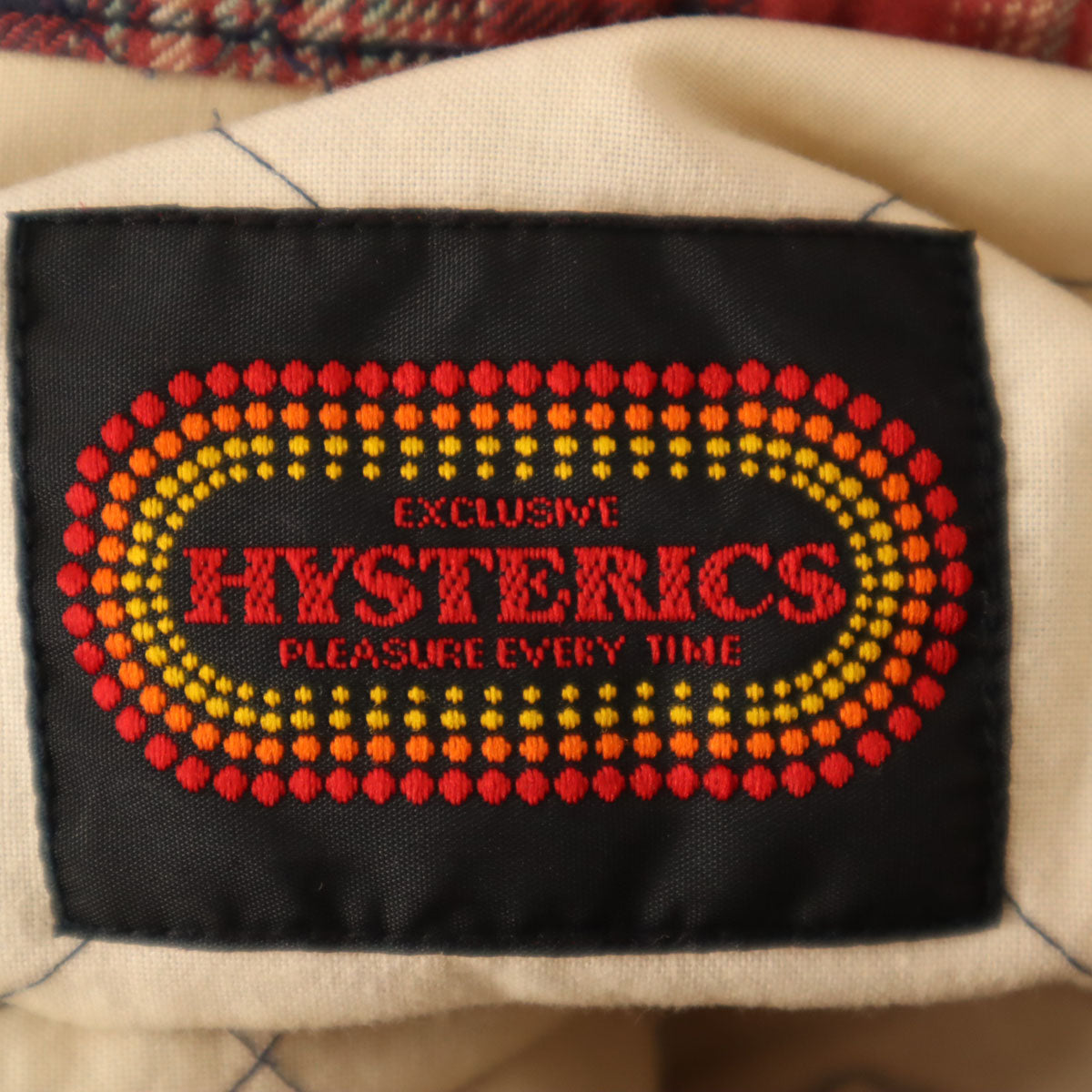 HYSTERICS ヒステリックス チェック柄 長袖 キルティング ボタンダウンシャツ レッド系 ヒステリックグラマー レディース