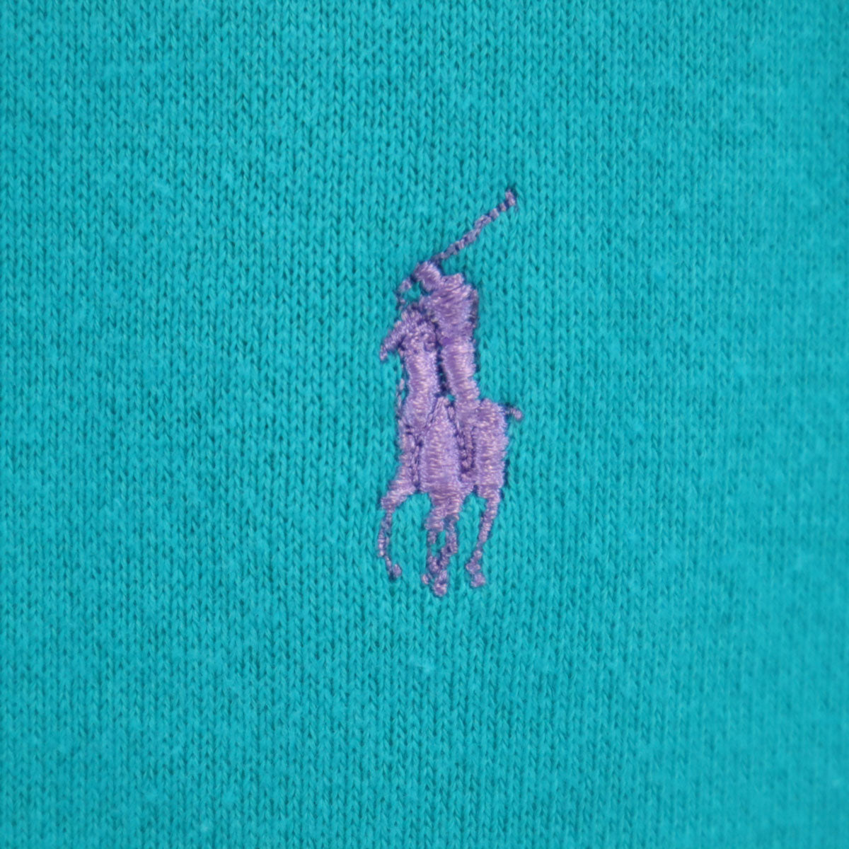 RALPH LAUREN ラルフローレン 80s 緑タグ ヴィンテージ ボーイズ 長袖 スウェット トレーナー ターコイズ レディース