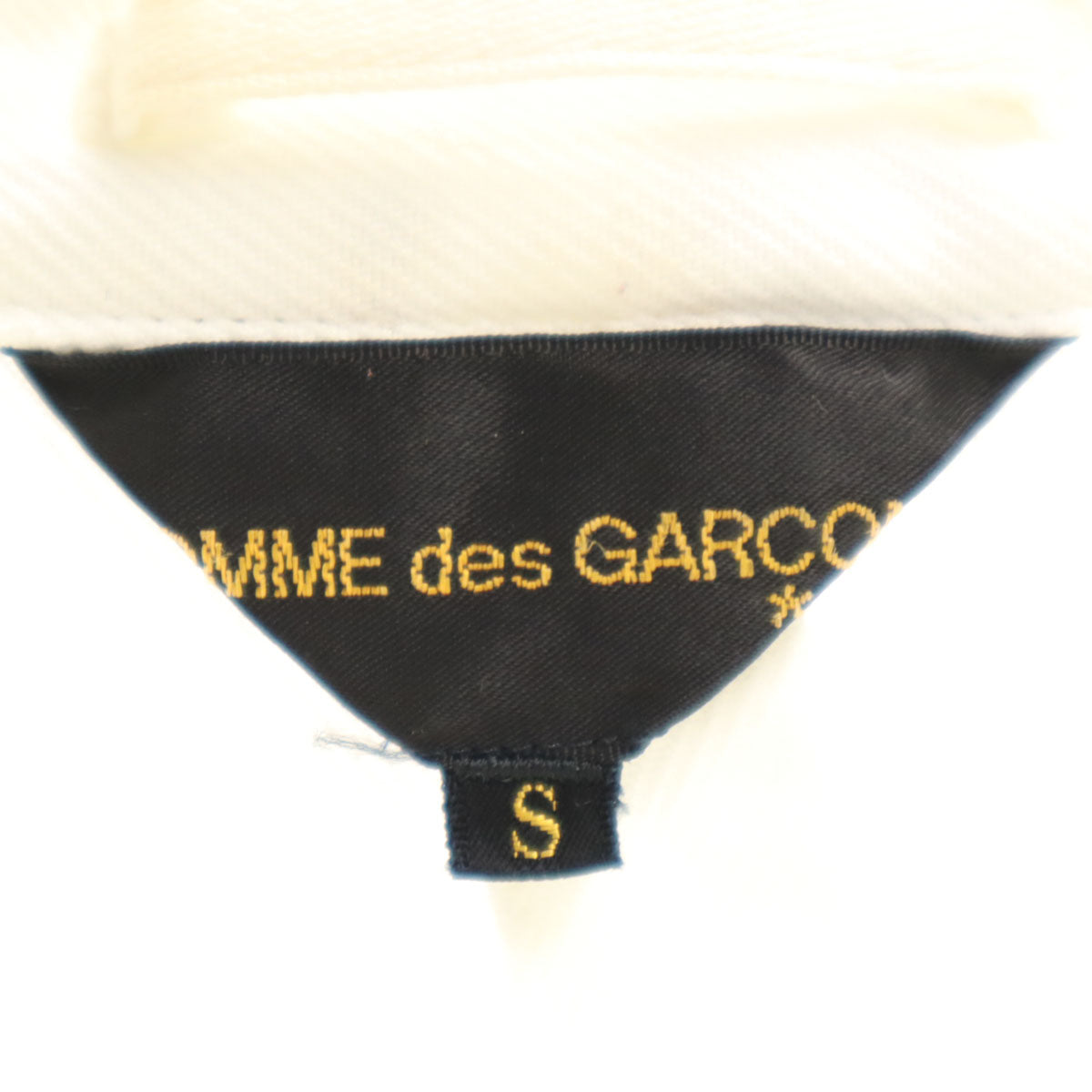 COMME des GARCONS コムデギャルソン 2004年 日本製 ショート丈 変形 ジャケット S ホワイト レディース