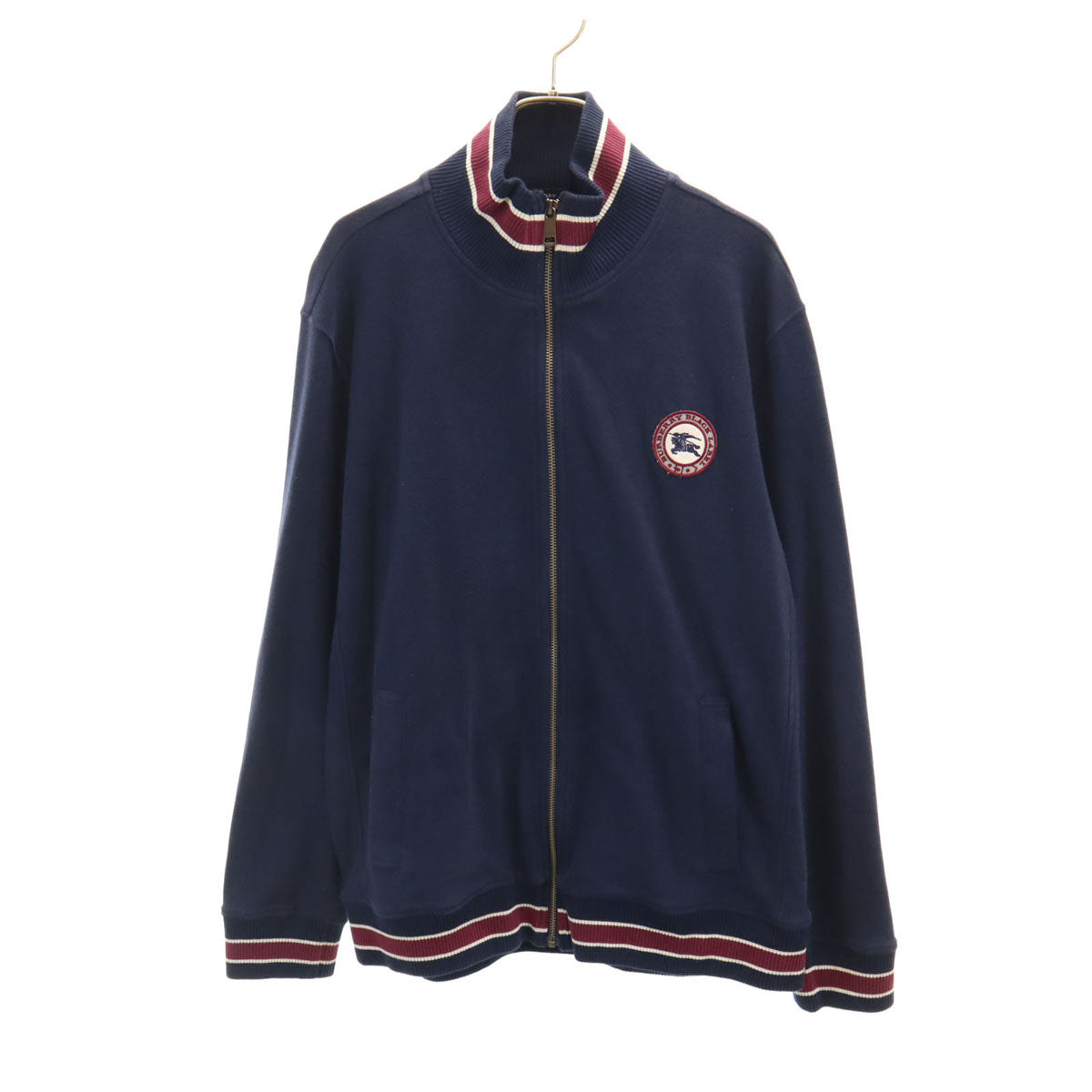 BURBERRY BLACK LABEL バーバリーブラックレーベル 長袖 スウェット ジップジャケット 3 ネイビー メンズ