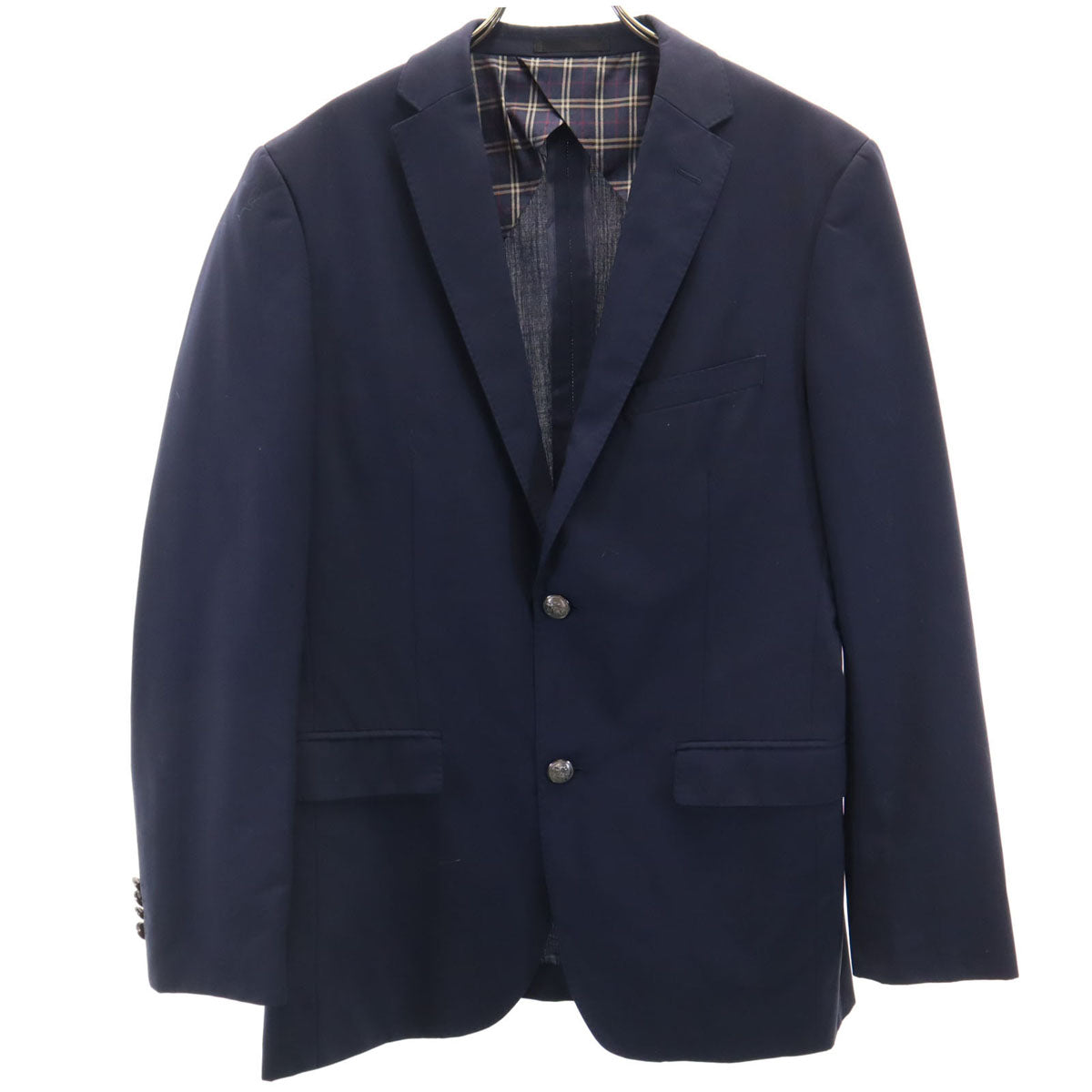 BURBERRY BLACK LABEL バーバリーブラックレーベル テーラードジャケット L ネイビー 三陽商会 ブレザー メンズ