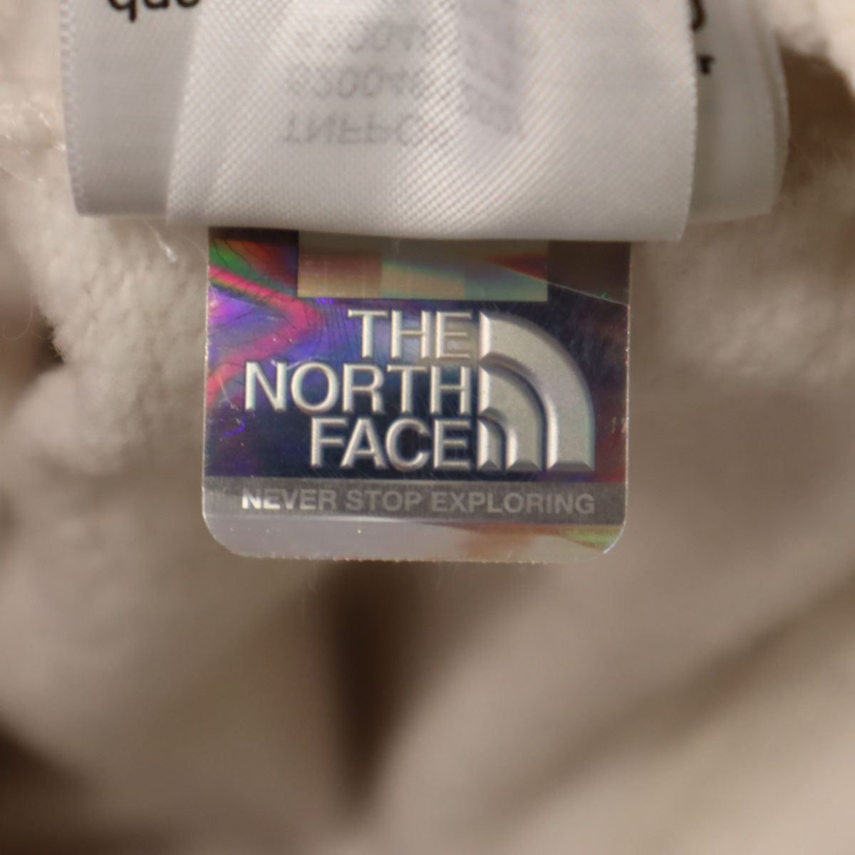THE NORTH FACE ノースフェイス 長袖 スウェットパーカー M アイボリー CSV9 アウトドア 裏起毛 レディース