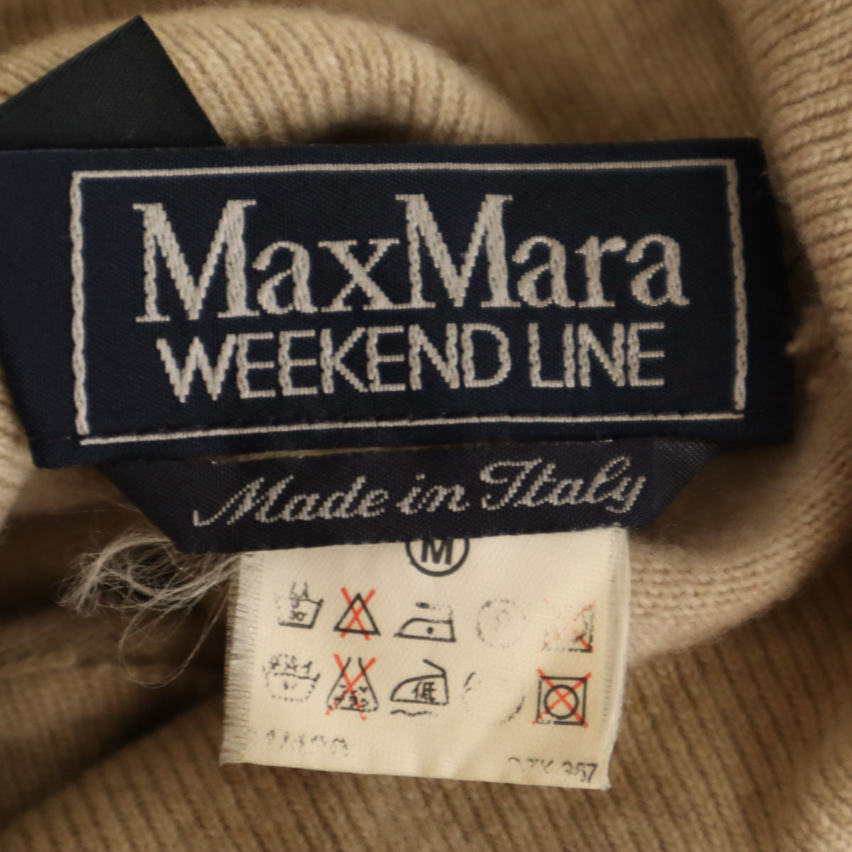 MAX MARA WEEK END LINE マックスマーラウィークエンドライン イタリア製 長袖 タートルネック セーター M ベージュ レディース