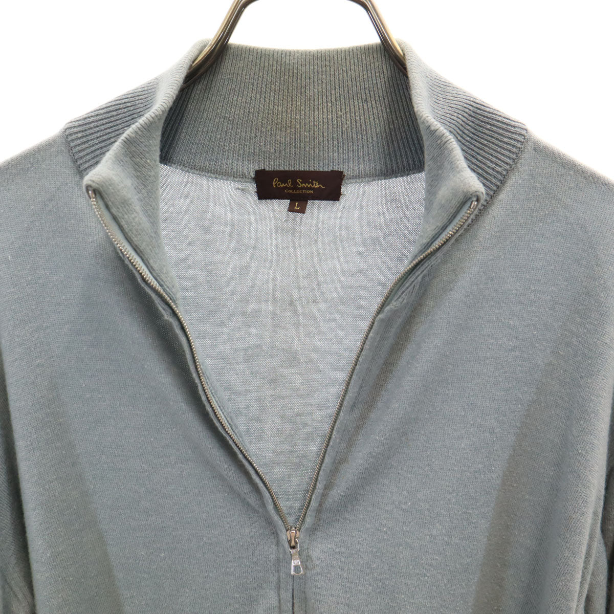 PAUL SMITH COLLECTION ポールスミスコレクション 日本製 カシミヤブレンド ニットジャケット L グレー メンズ