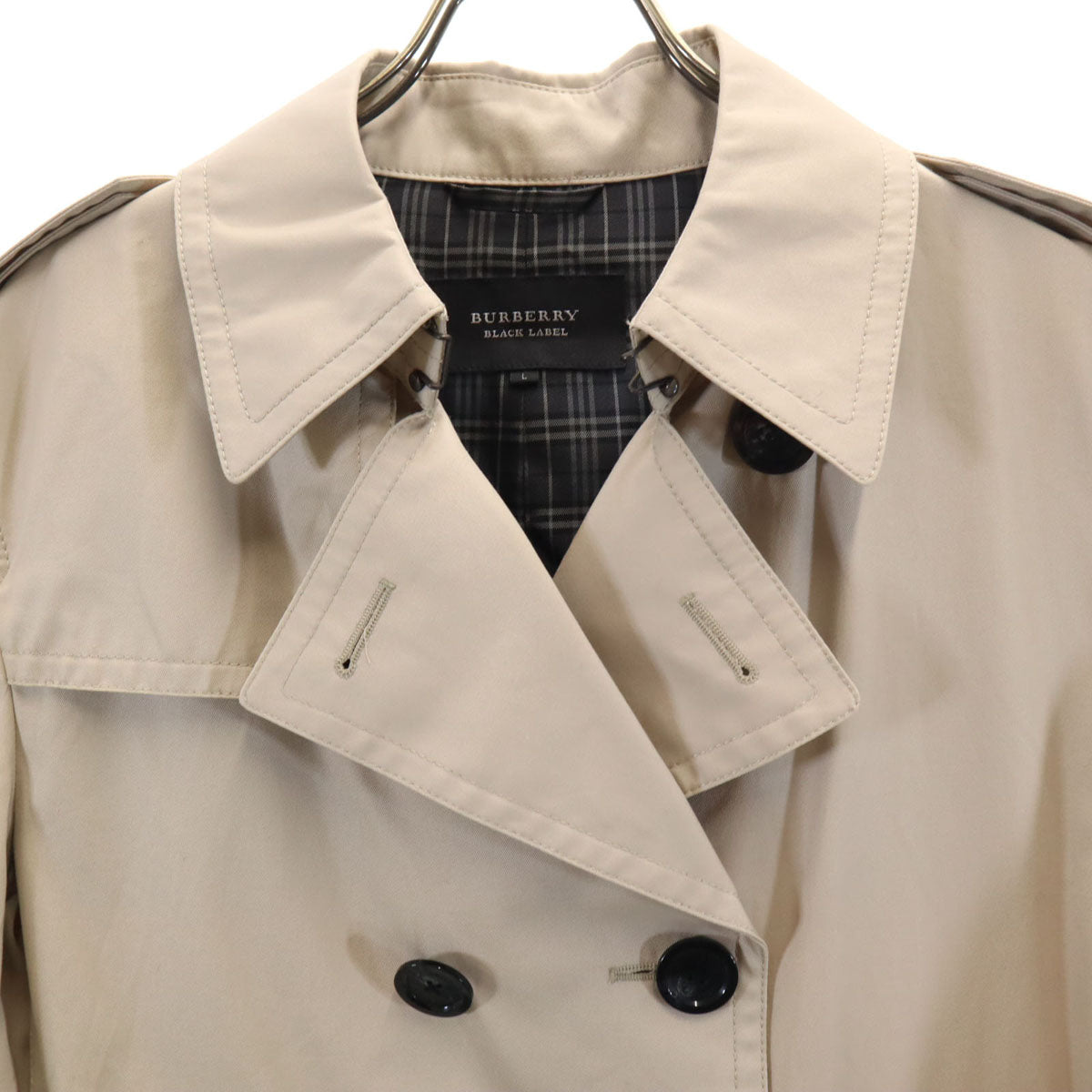 BURBERRY BLACK LABEL バーバリーブラックレーベル トレンチ ジャケット L ベージュ 三陽商会 レディース