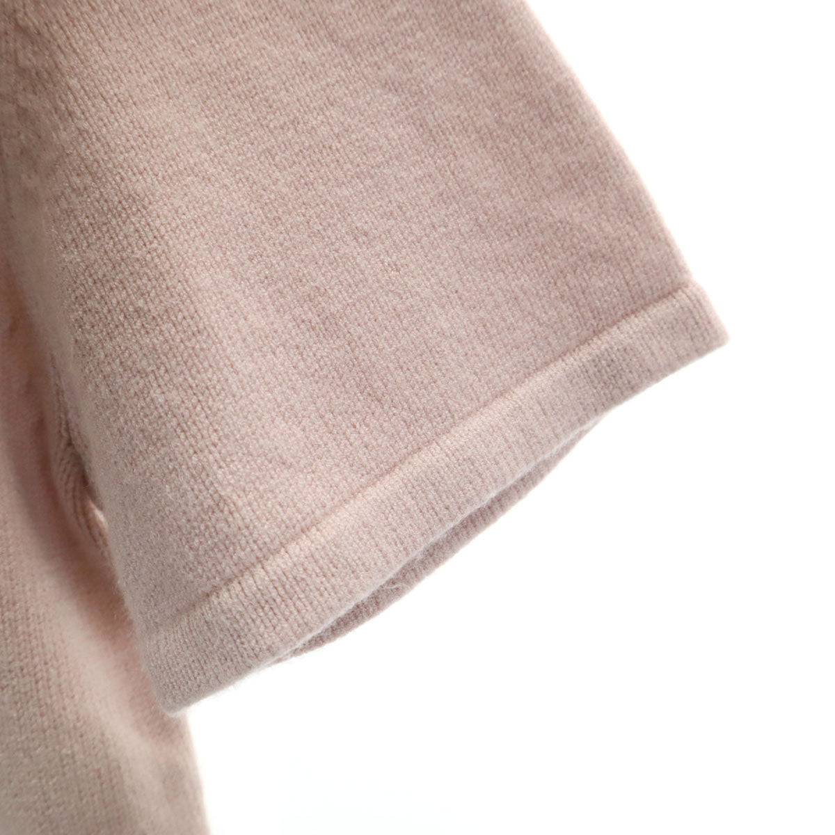 S Max Mara エスマックスマーラ イタリア製 半袖 ハイネック ニット L ピンク レディース