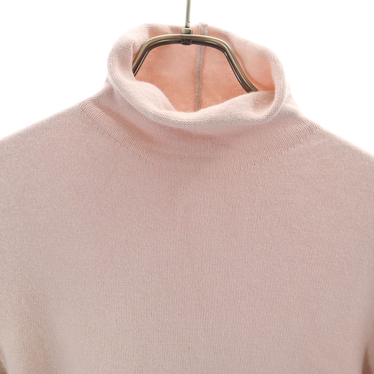 S Max Mara エスマックスマーラ イタリア製 半袖 ハイネック ニット L ピンク レディース