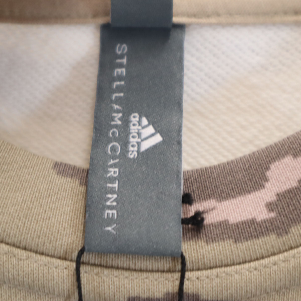 adidas by Stella McCartney アディダスバイステラマッカートニー 未使用 アニマル柄 長袖 スウェット トレーナー 上下 セットアップ S/M ベージュ レディース