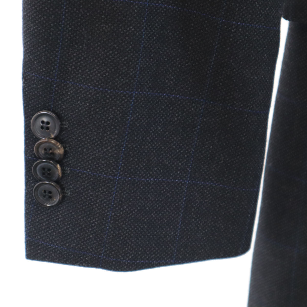 BOSS HUGO BOSS ボスヒューゴボス チェック柄 スーツ 上下 セットアップ 46 チャコール メンズ