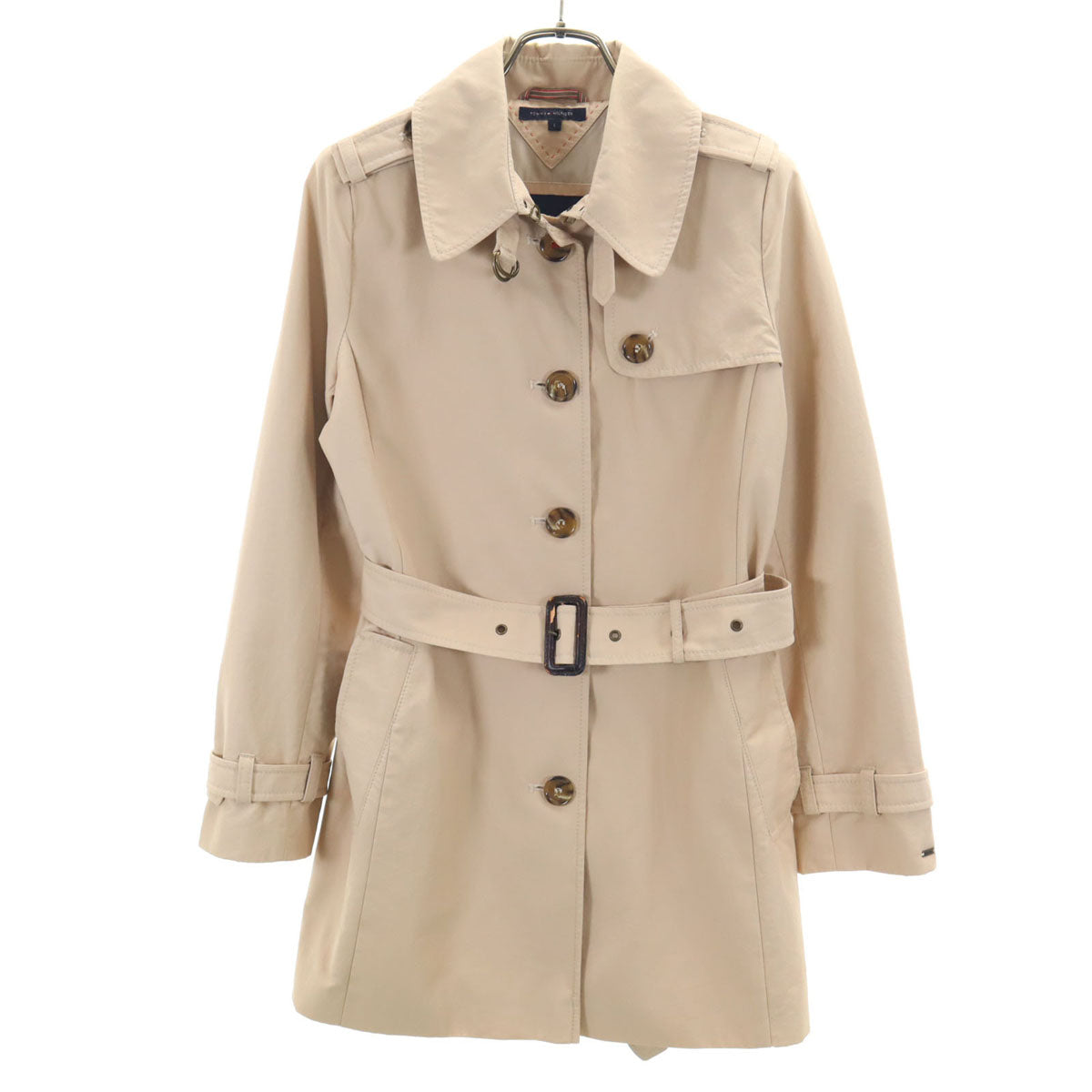 TOMMY HILFIGER トミーヒルフィガー トレンチコート L ベージュ レディース