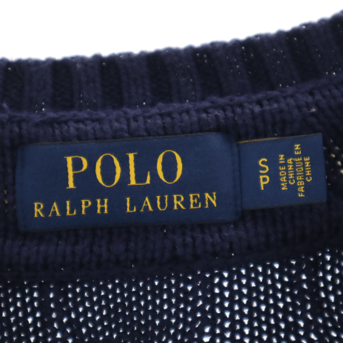 POLO RALPH LAUREN ポロラルフローレン 長袖 クリケット セーター S ネイビー ニット メンズ