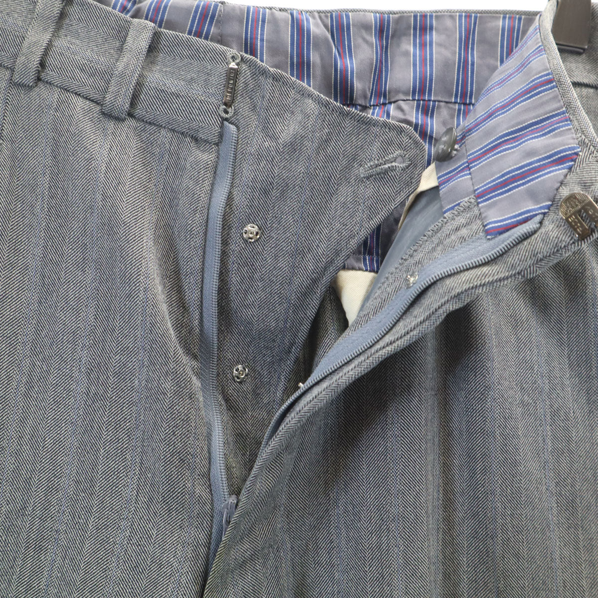 windsor tailor ashiya ストライプ柄 ゼニア生地 ダブル スーツ 上下 セットアップ グレー レディース