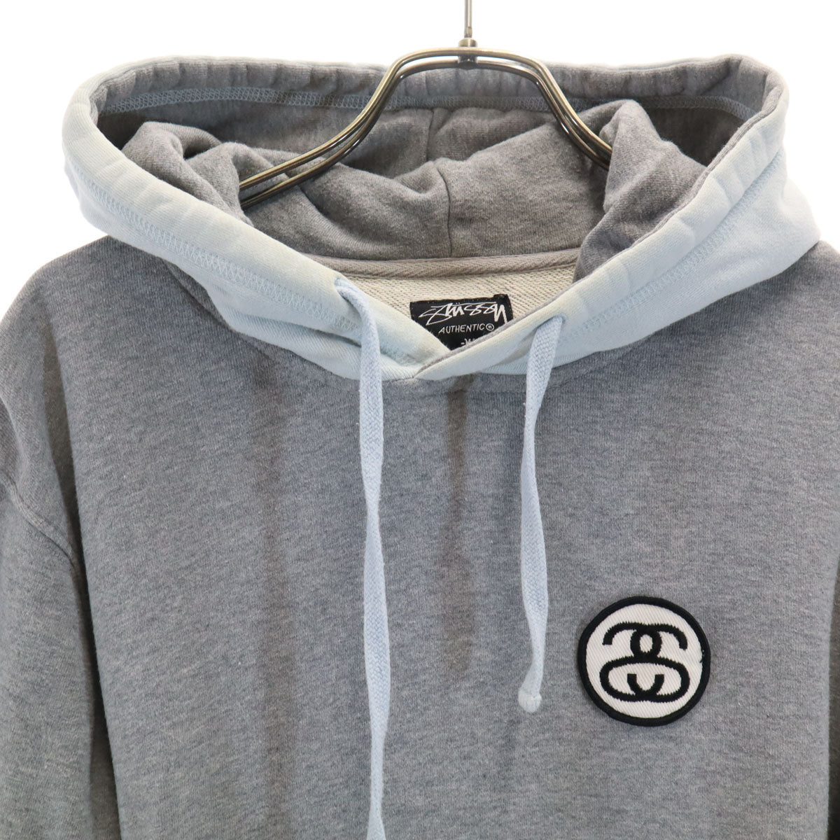 STUSSY ステューシー 長袖 スウェットパーカー M グレー メンズ
