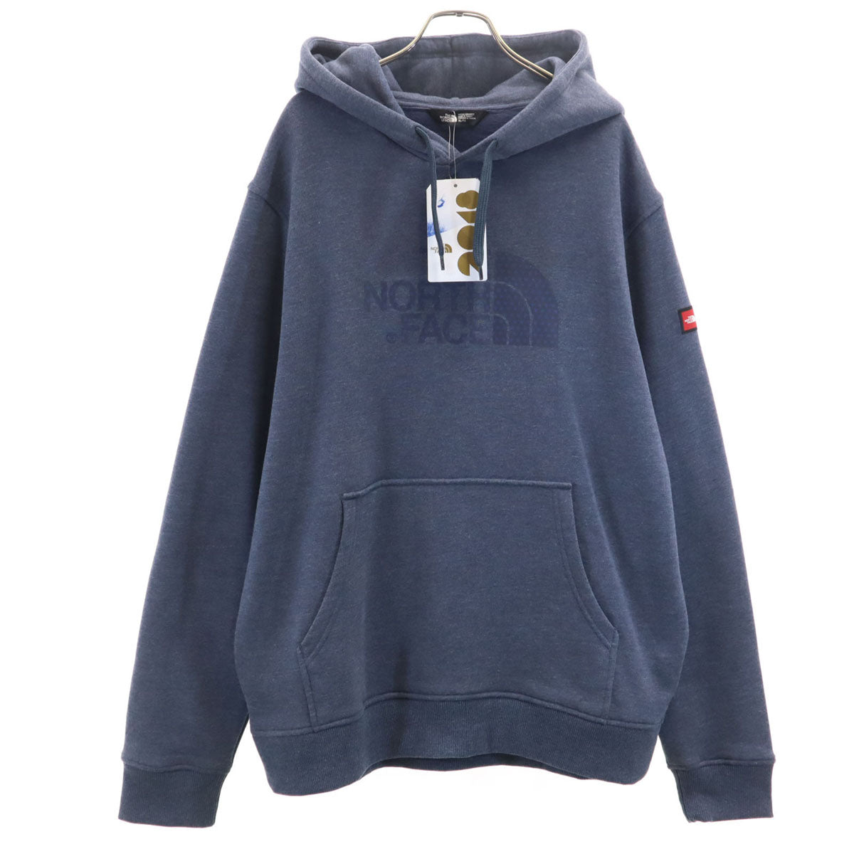 未使用 THE NORTH FACE ノースフェイス 長袖 スウェットパーカー XL ネイビー TR05 アウトドア メンズ