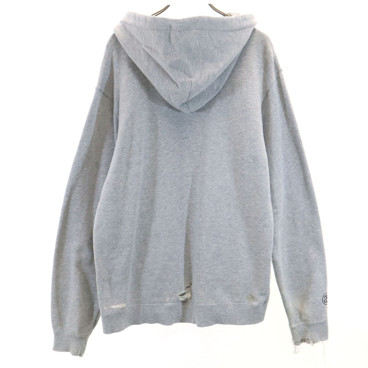 STUSSY ステューシー 長袖 スウェットパーカー M グレー メンズ