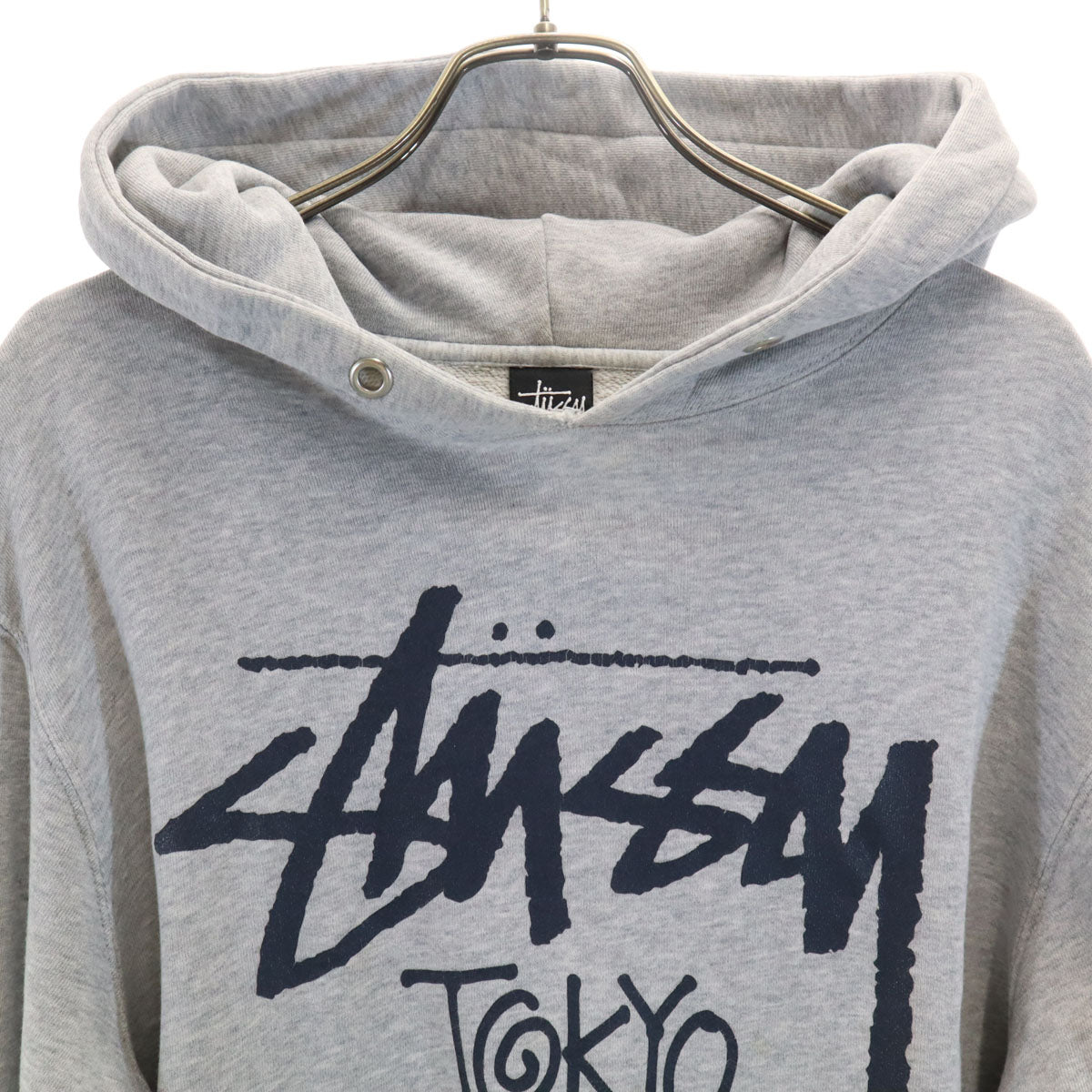 STUSSY ステューシー 長袖 スウェットパーカー M グレー メンズ