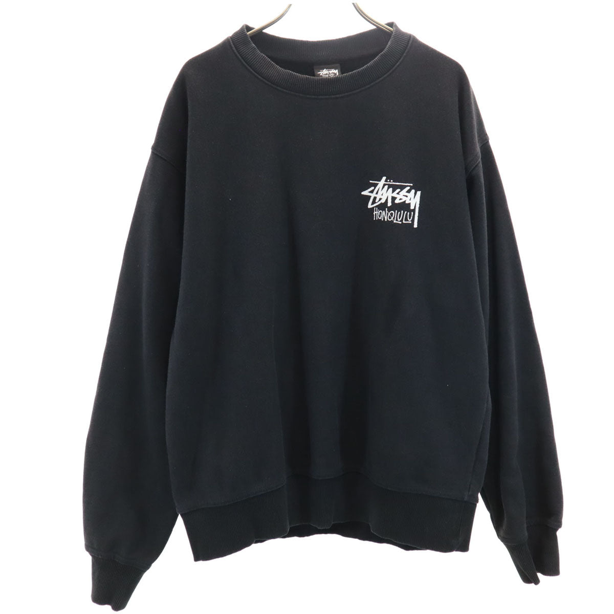 STUSSY ステューシー 長袖 スウェット トレーナー M ブラック メンズ