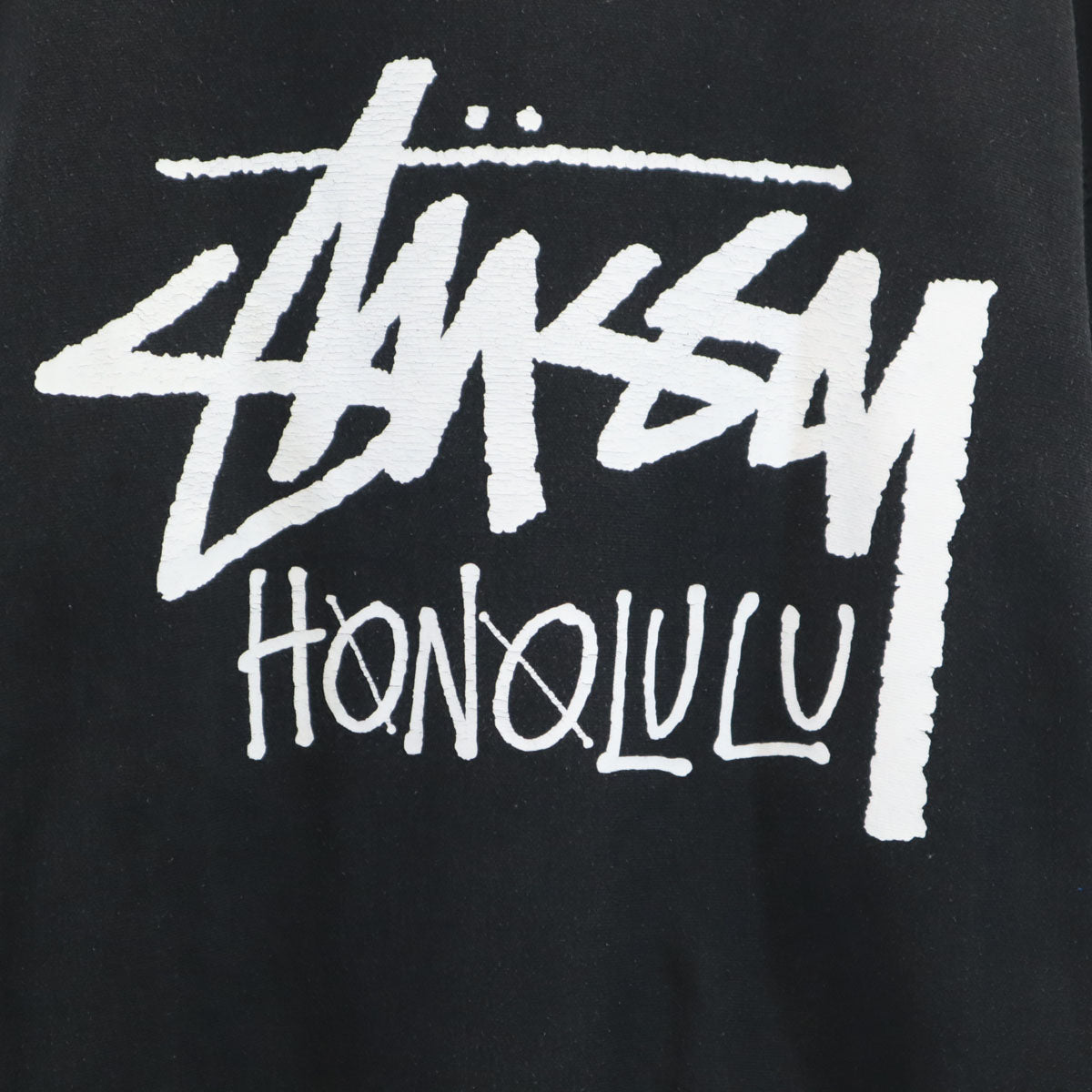 STUSSY ステューシー 長袖 スウェット トレーナー M ブラック メンズ