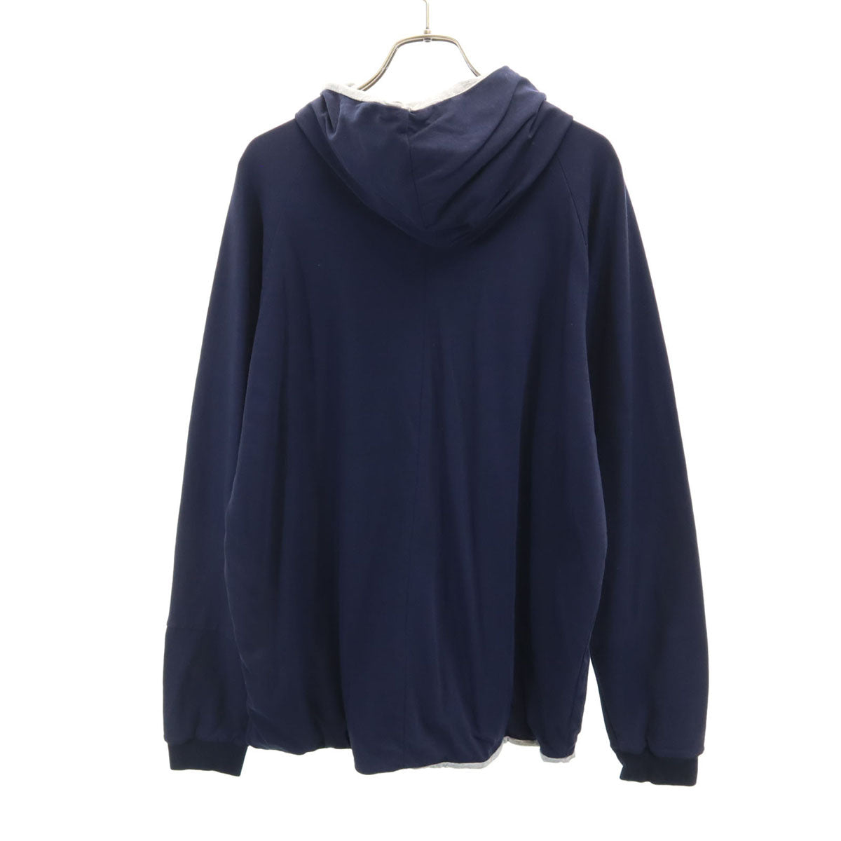 未使用 remilla レミーラ 長袖 リバーシブル パーカー L ネイビー プルオーバー メンズ