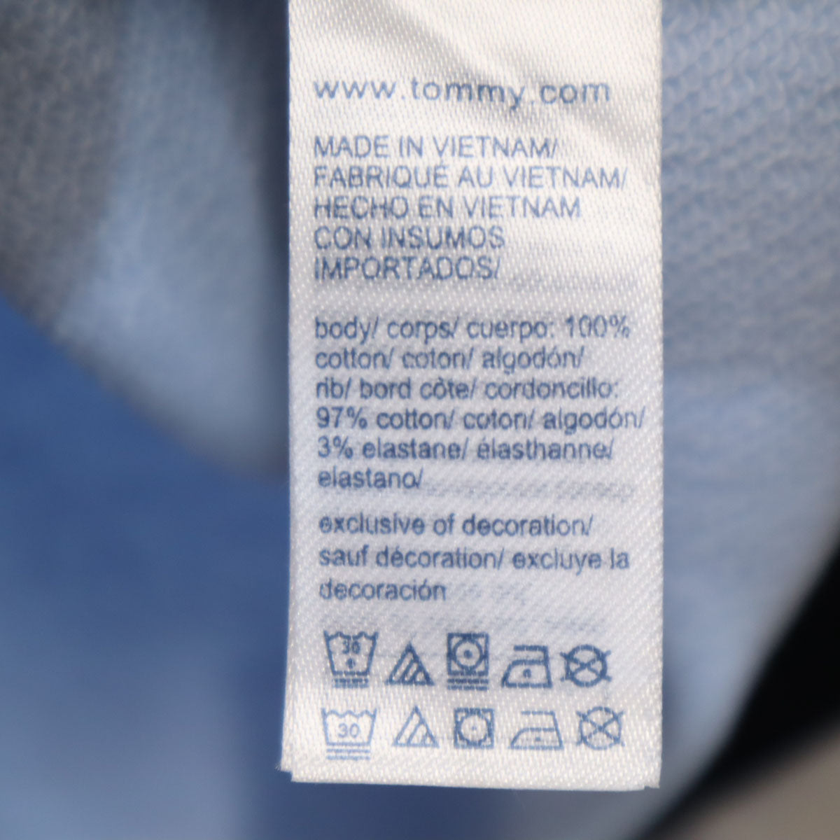 TOMMY HILFIGER トミーヒルフィガー 未使用 長袖 スウェット ジップパーカー L ブルー系 タグ付き メンズ