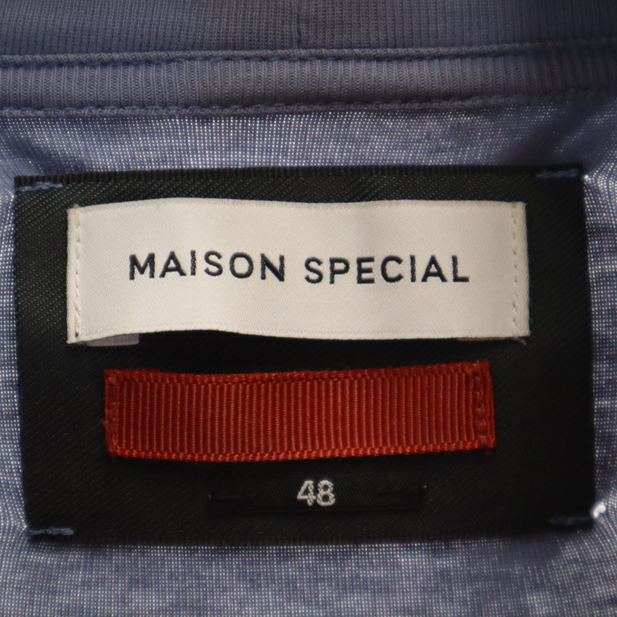 MAISON SPECIAL メゾンスペシャル 長袖 ハイネック Tシャツ 48 ブルーグレー ロンT メンズ