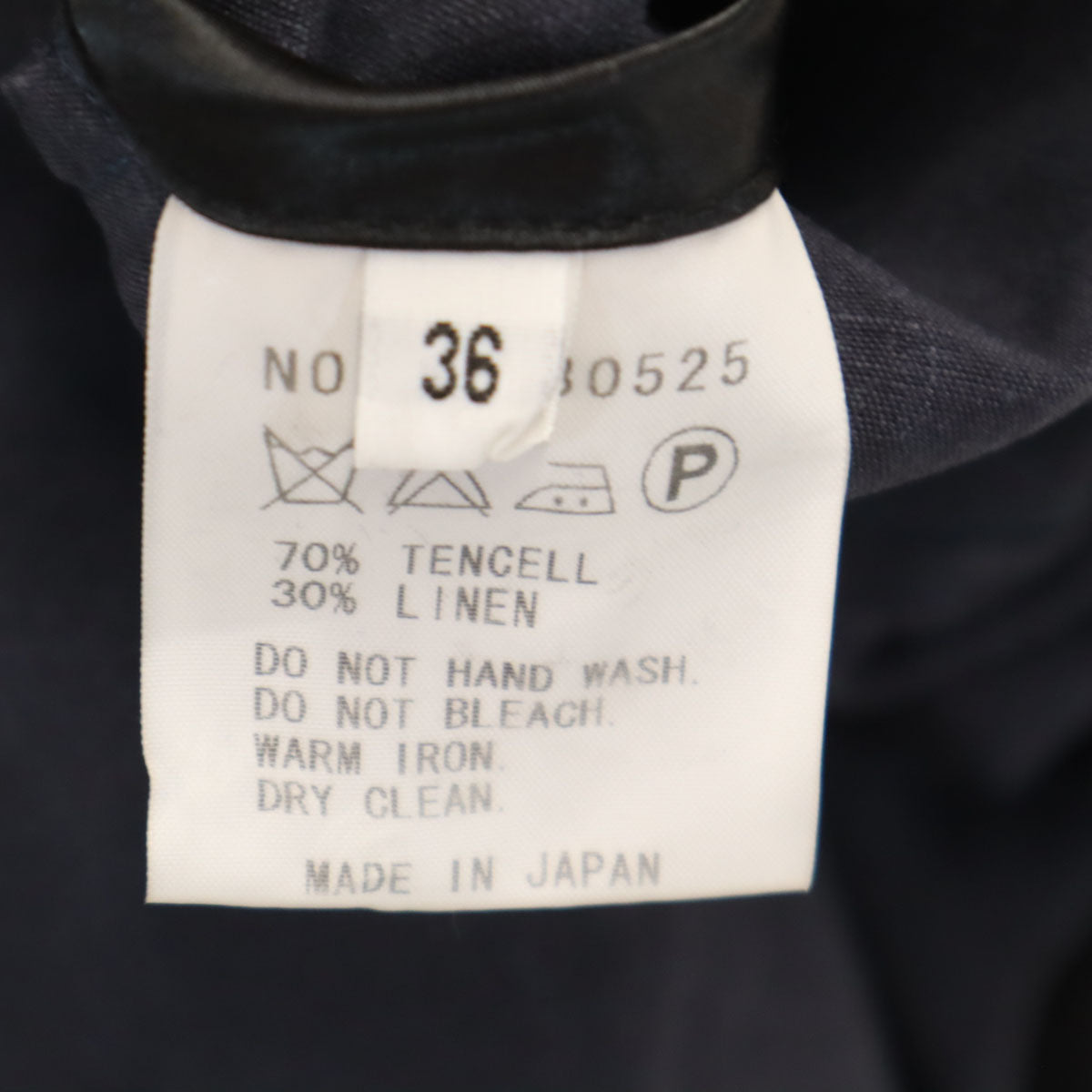 FACTOTUM ファクトタム 日本製 リネンブレンド ロング ベスト 36 ネイビー レディース
