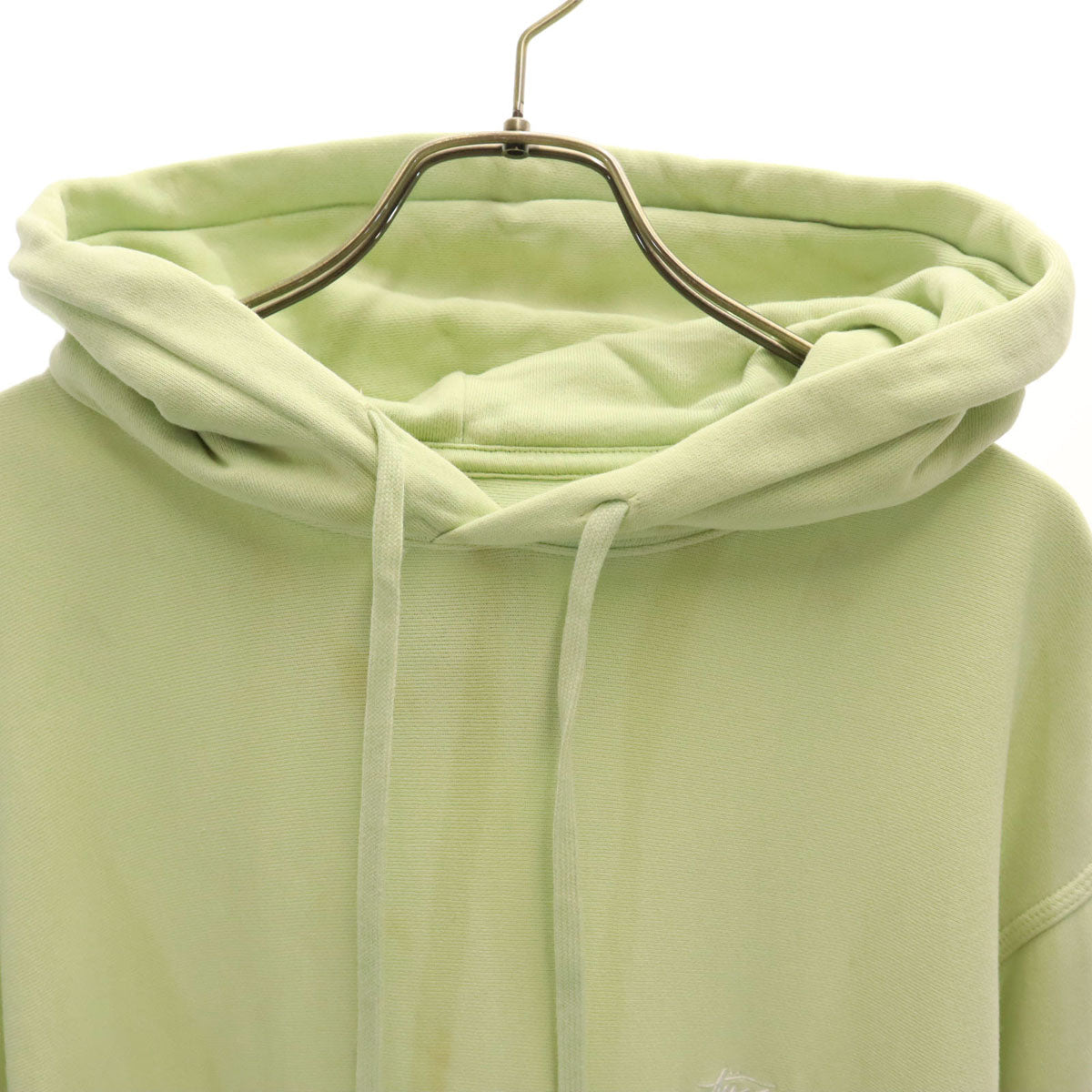STUSSY ステューシー 長袖 スウェットパーカー M ライム メンズ