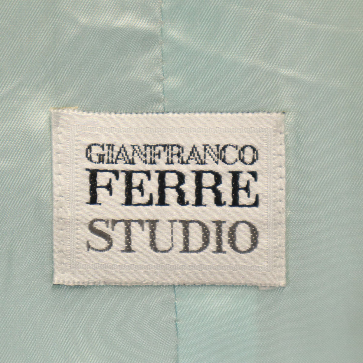 GIANFRANCO FERRE STUDIO ジャンフランコ フェレ ストゥディオ イタリア製 ジャケット 40 ブルーグレー レディース
