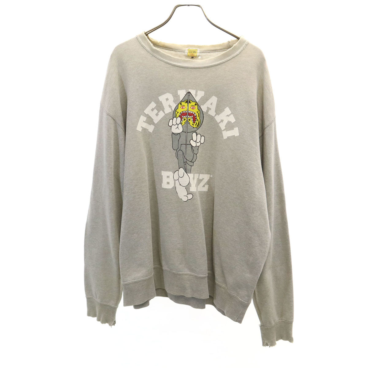 TERIYAKI SOURCE テリヤキソース 日本製 長袖 スウェット トレーナー L グレー A BATHING APE ア ベイシング エイプ TERIYAKI BOYZ メンズ